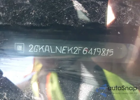 2015 GMC Terrain Sl z USA, uszkodzony, nr VIN 2GKALNEK2F6419815